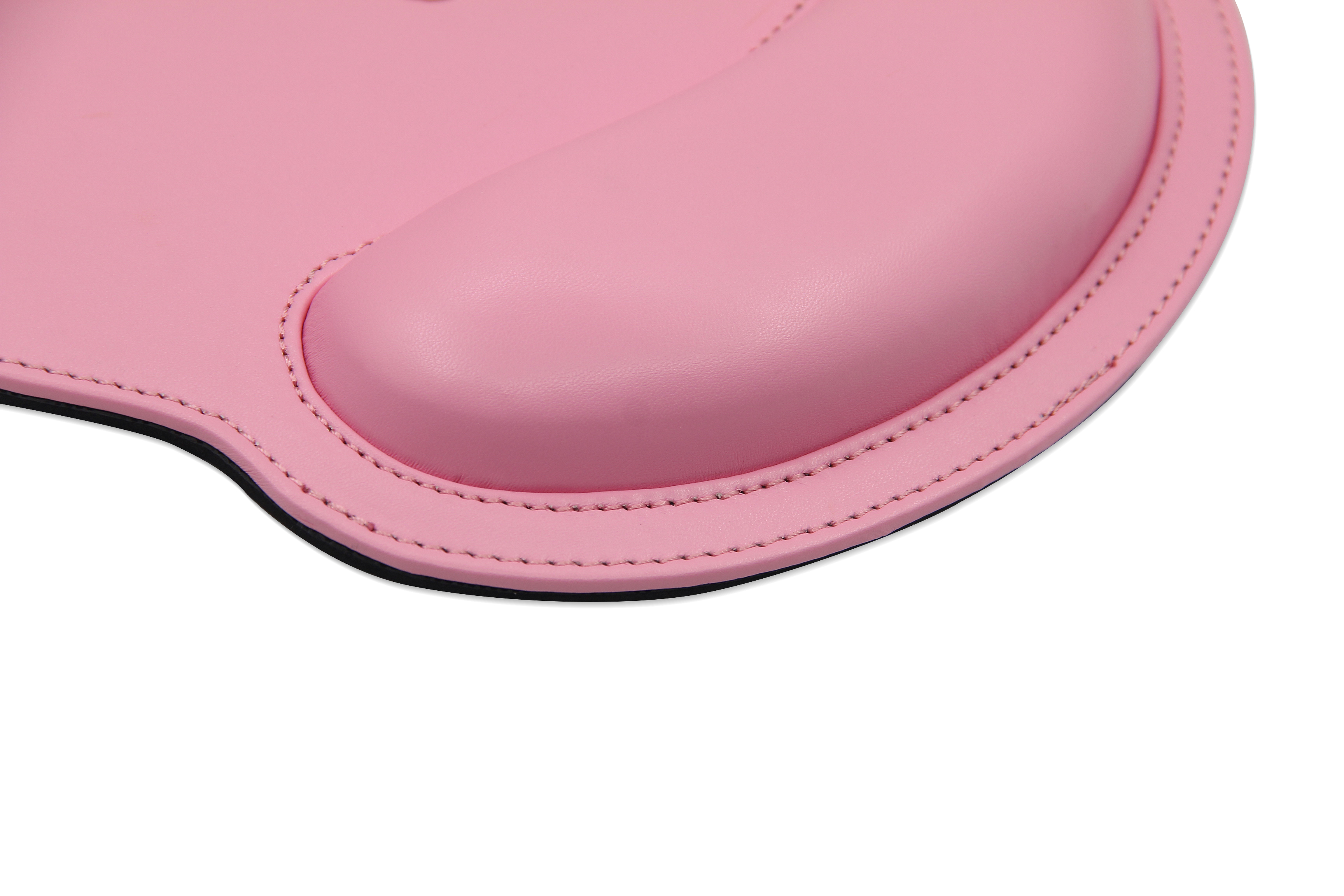 Plain Mouse Pad with Wrist Rest Leather Soft Ergonomic Anti Slip Locked Edge Comfort Hand Pad for Girls