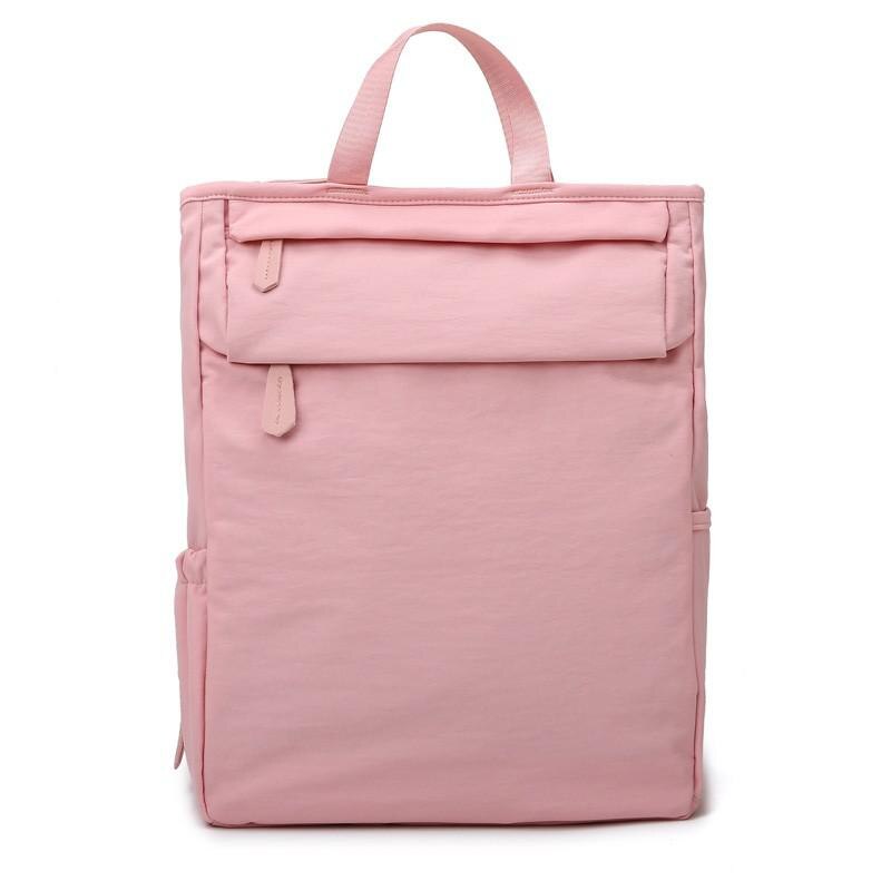 Mode Grote Capaciteit Vrouwen Rugzak Lichtgewicht Multifunctionele Moeder En Baby Tas: Pink