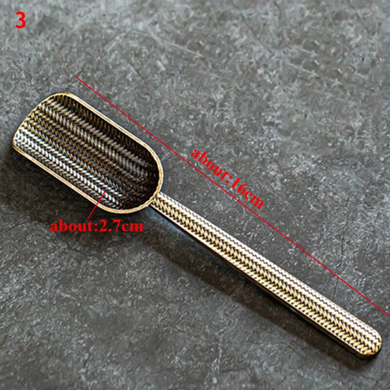 Alloy Copper TeaSpoon Chinese Kongfu Tea Shovel clips Retro Corrosion Resistant Tea Spoon Teaware Tea Ceremony Accessories: 3