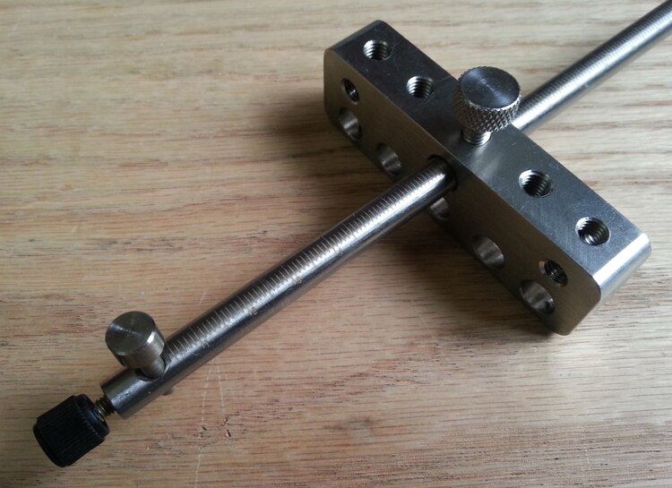 Trazador de azulejos de metal para carpintería, acero inoxidable 304 con trazador de escala, herramienta de carpintería