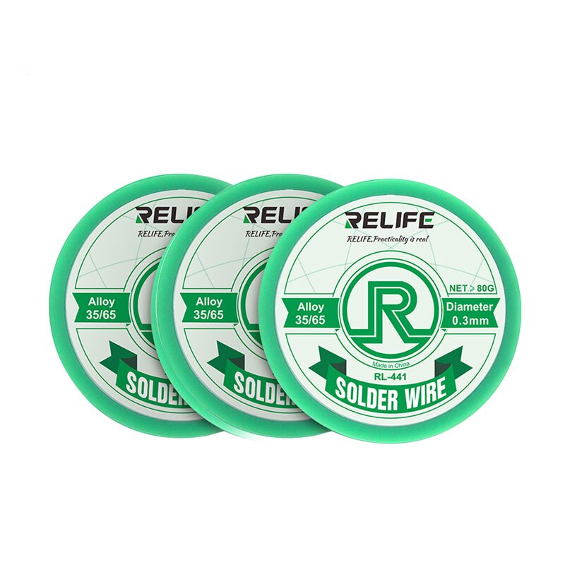 Relife RL-441 Soldeer 0.3 / 0.4 / 0.5/0.6Mm 55G Medium Temperatuur Activiteit, laag Smeltpunt, Solderen Tin