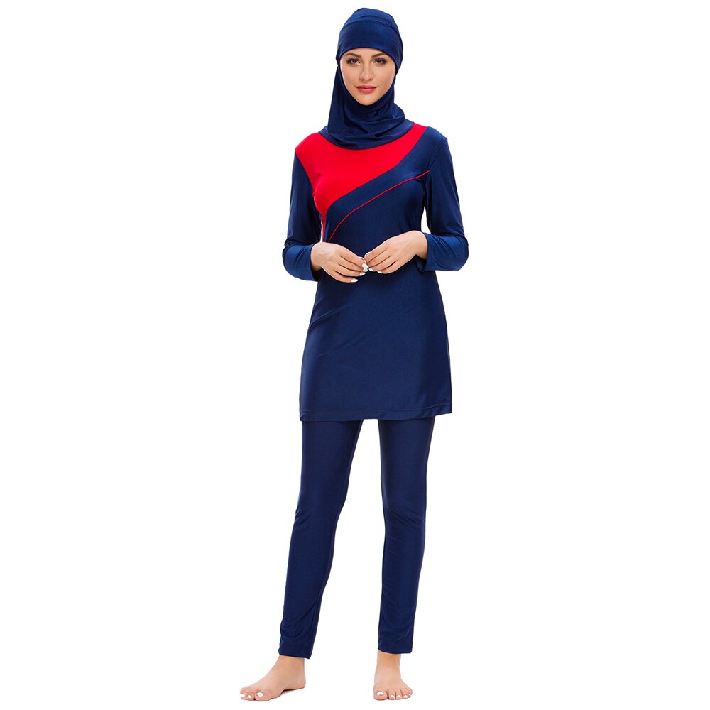 YONGSEN Modest Swimsuit Muslim Swimwear Women Full Cover Long Sleeve Swimsuit Islamic Hijab Islam Bathing Suit Burkinis XL