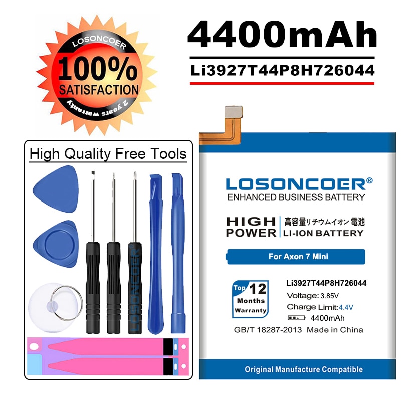 Losoncoer 4400 Mah Li3927T44P8H726044 Batterij Voor Zte Axon 7 Mini 5.2 Inch