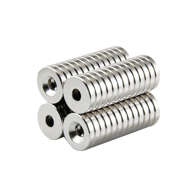 10/20/30/50/100/1500/200Pcs 12x3-4 Disc Neodymium Magneten 12X3 Mm Gat 4Mm Kleine Diameter Ronde Verzonken Magneet 12*3-4 12*3