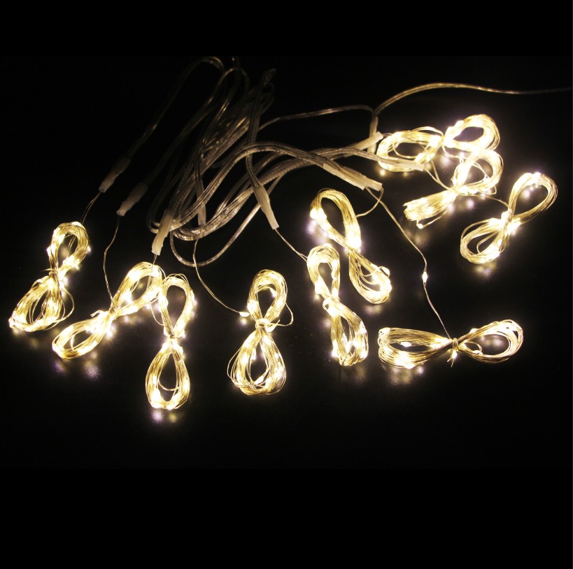 3Mx1M/2M/3M Battery LED String Lights USB Fairy Lights Garland For Year Wedding Party Christmas Home Curtain Decoration: Blue / 0-5W / X