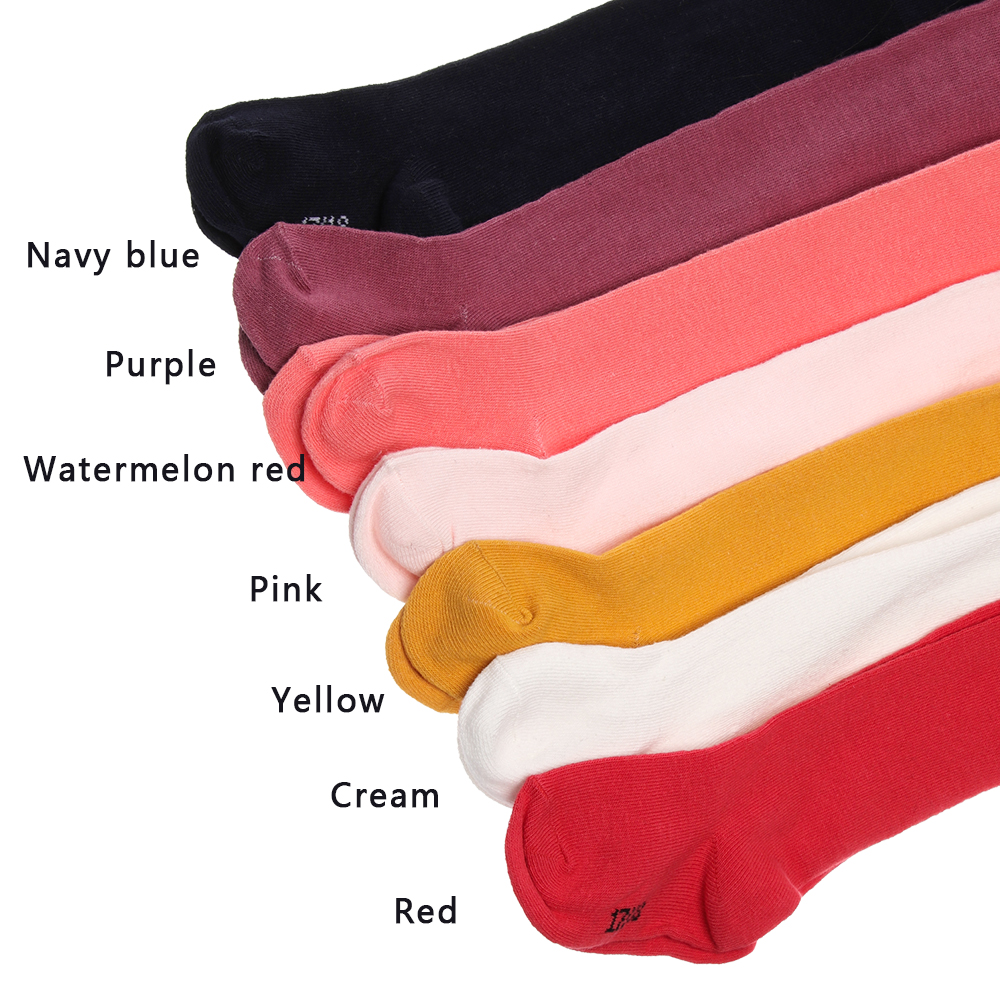 Baby Candy Kleur Panty Warme Gebreide Lange Kous Zachte Comfortabele Katoenen Panty Ademend Zweet-Absorberende Dans Panty
