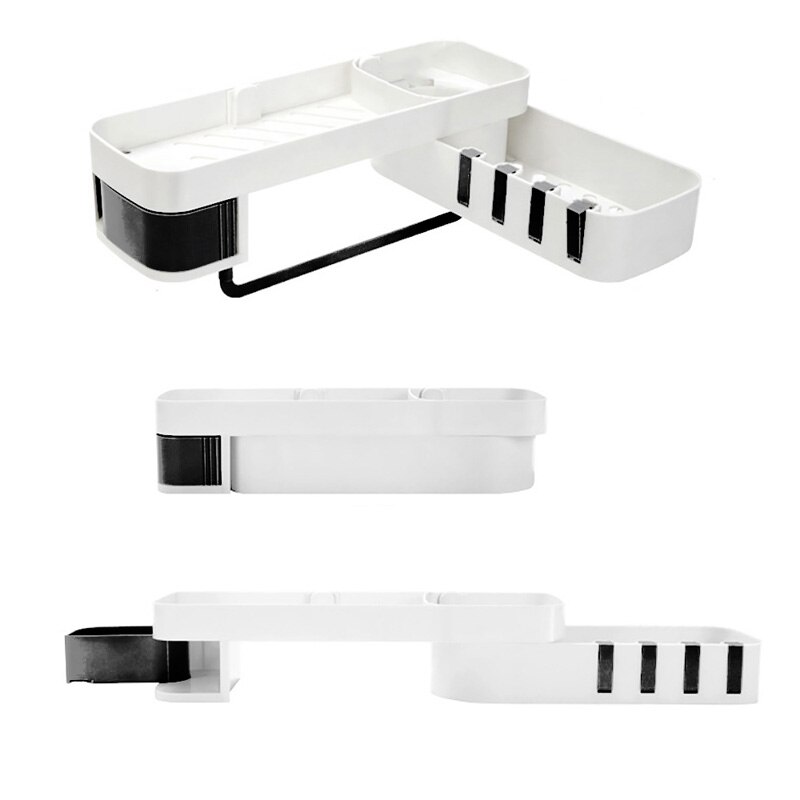 1pc hoek douche plank badkamer shampoo douche plank houder keuken opbergrek organizer wandgemonteerde badkamer organizer: 1