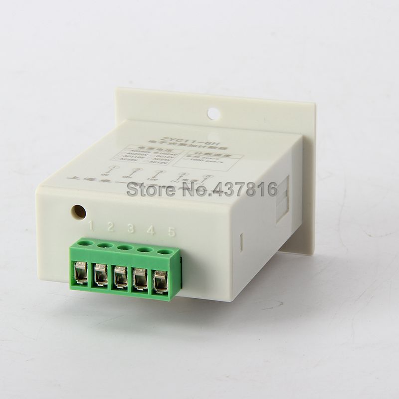 6-digit LED Digital Display Counter Wide Counting Range 10 Years Power-off Memory ZYC11-6H