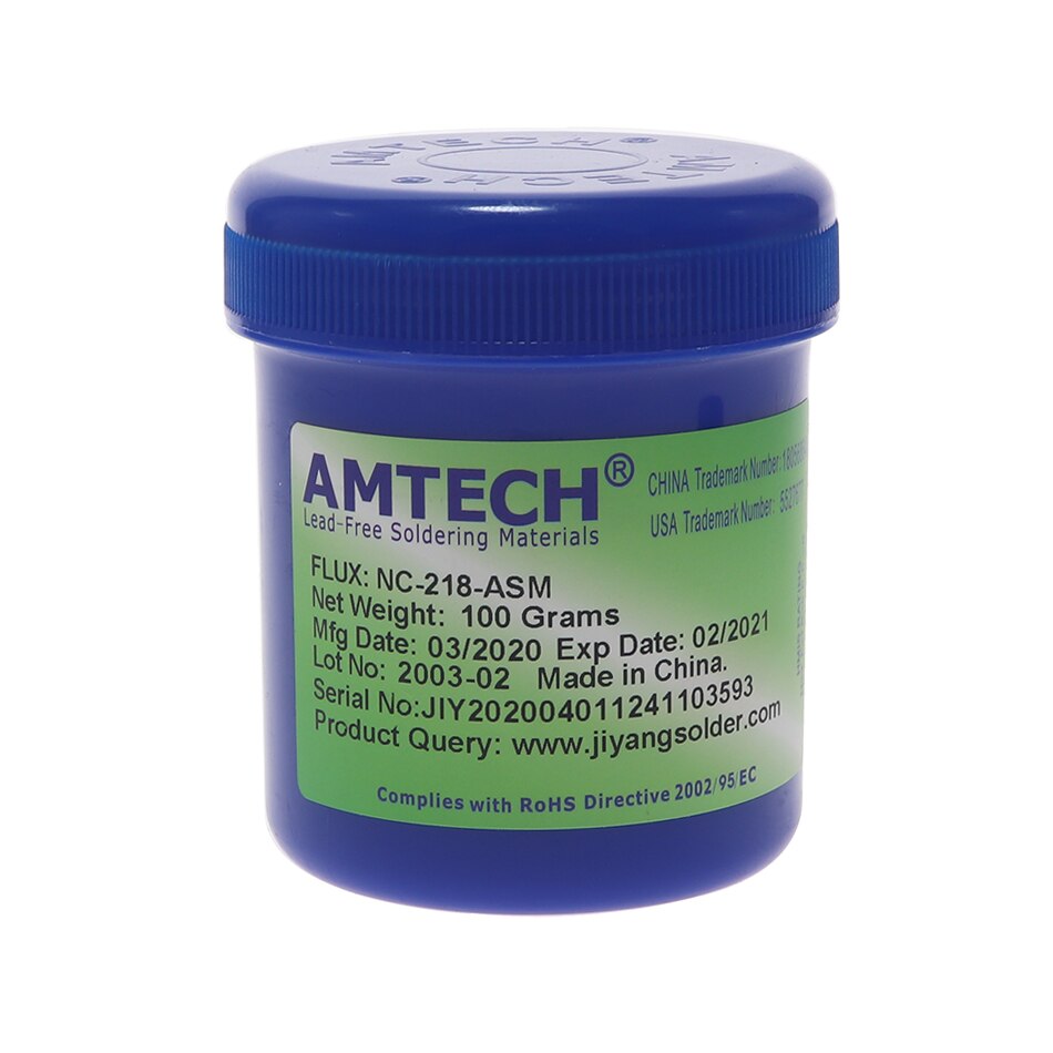 AMTECH NC-218-ASM Flux 100% Original Can Check the Authenticity Tin for Welding Solder Paste Rma218 Flux for Soldering Welding