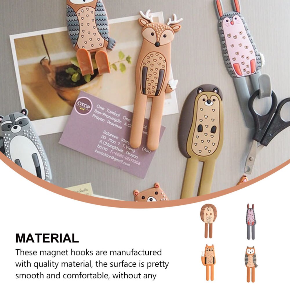 4 Stuks Magnetische Magneet Haken Huishoudelijke Magnetische Haken (Willekeurige Stijl)
