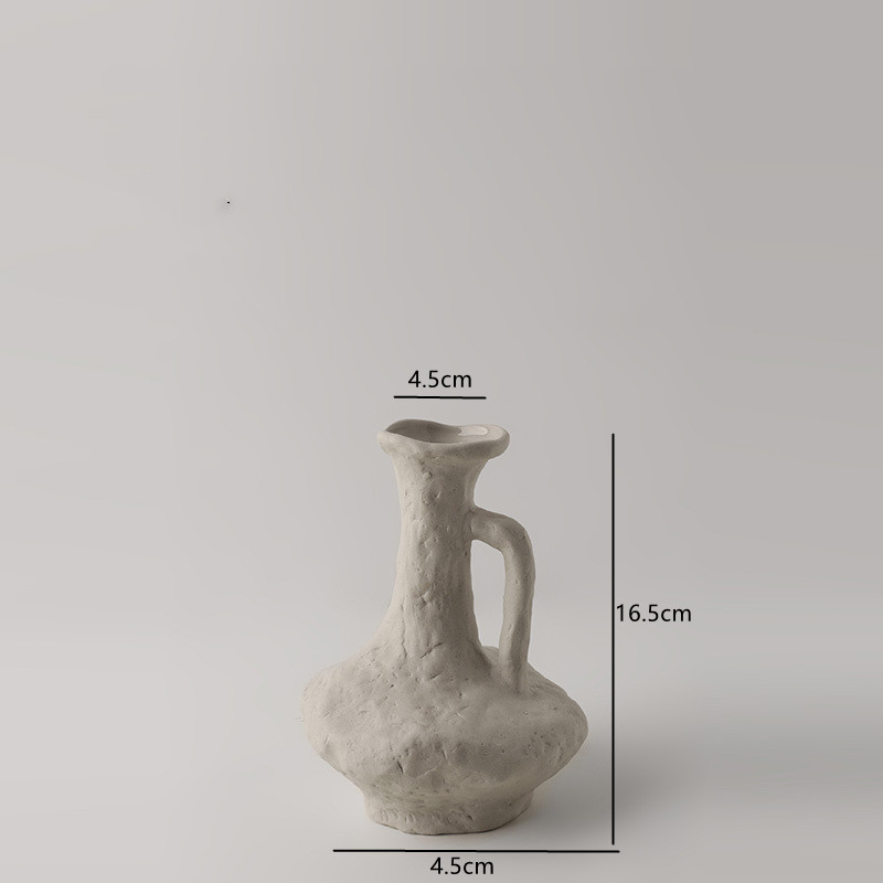 Nordic Home Decor Ceramics Vase Ceramics Living Room Decoration Flower Vase Desktop Flower Pots Decorative Plant Vase: M