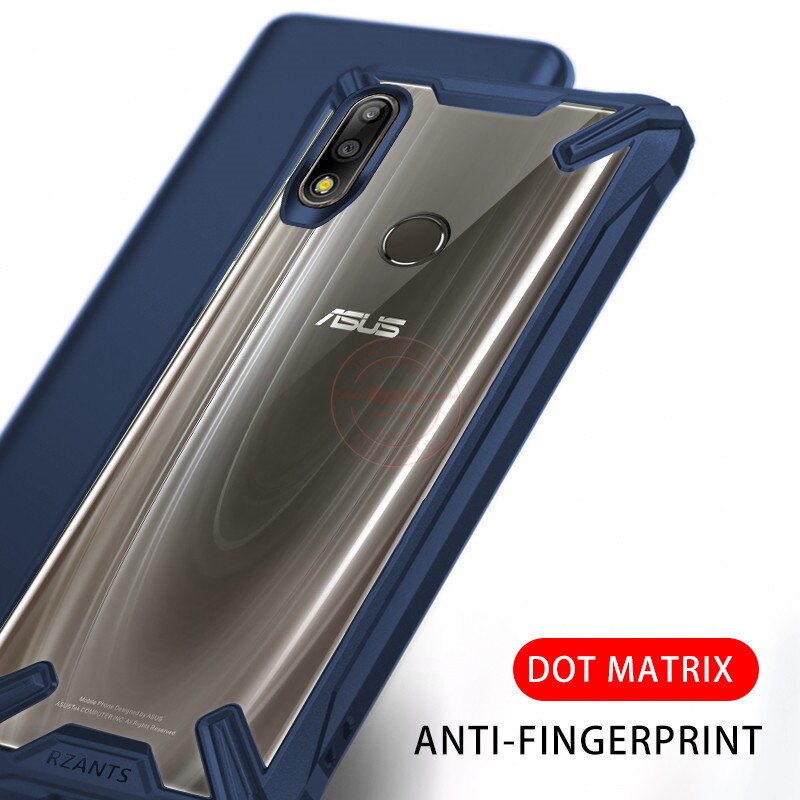 Acrilico trasparente PC + TPU anti-bussare Armatura per Il Caso di Asus Zenfone Max pro (M2) ZB631KL X01BDA Militare airbag anti-caduta Della Copertura