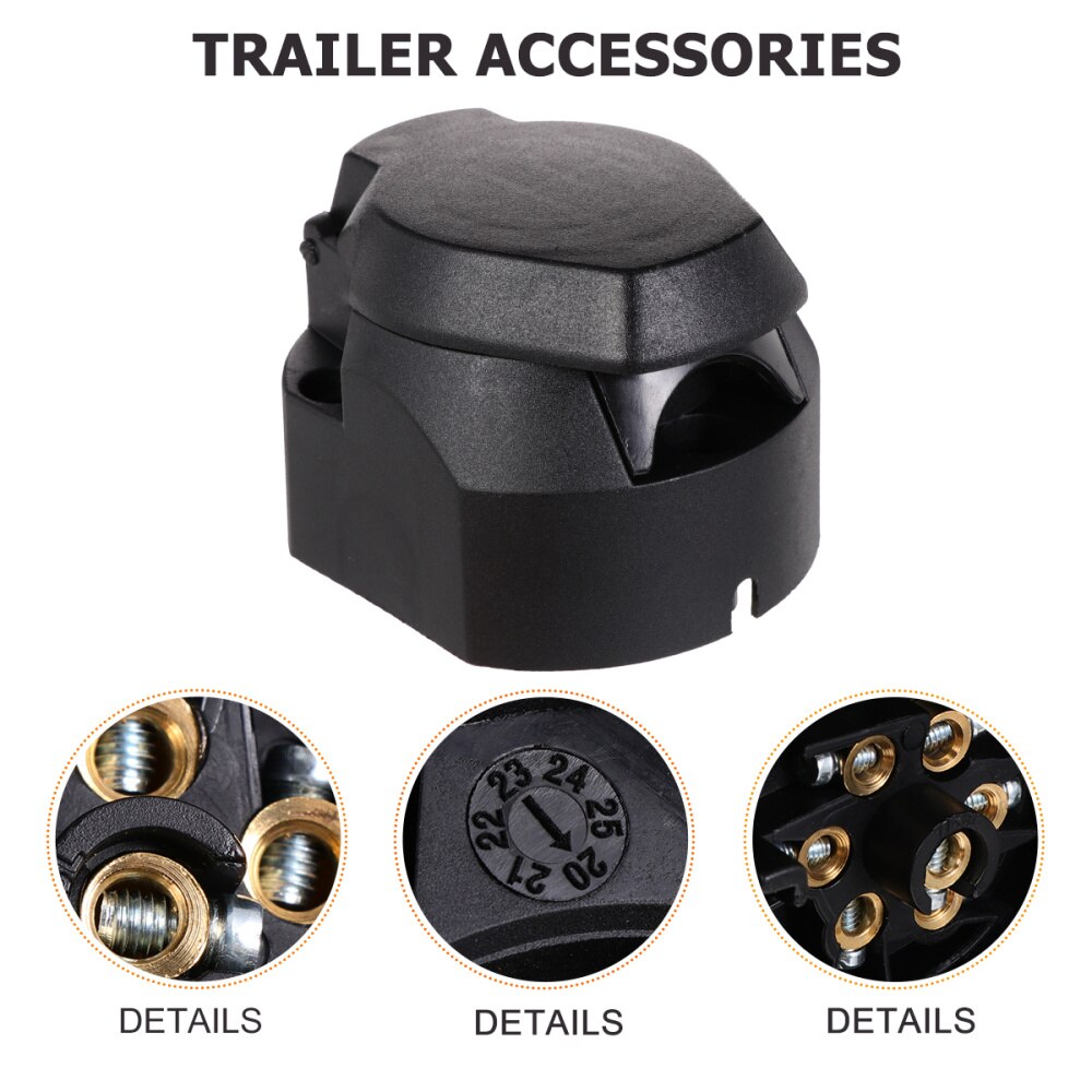 2Pcs Trailer Aansluiting Adapter Socket Draagbare Creatieve Nuttig Automobiel Tool Auto Supply Auto Gadget Voor Car Auto Trailer