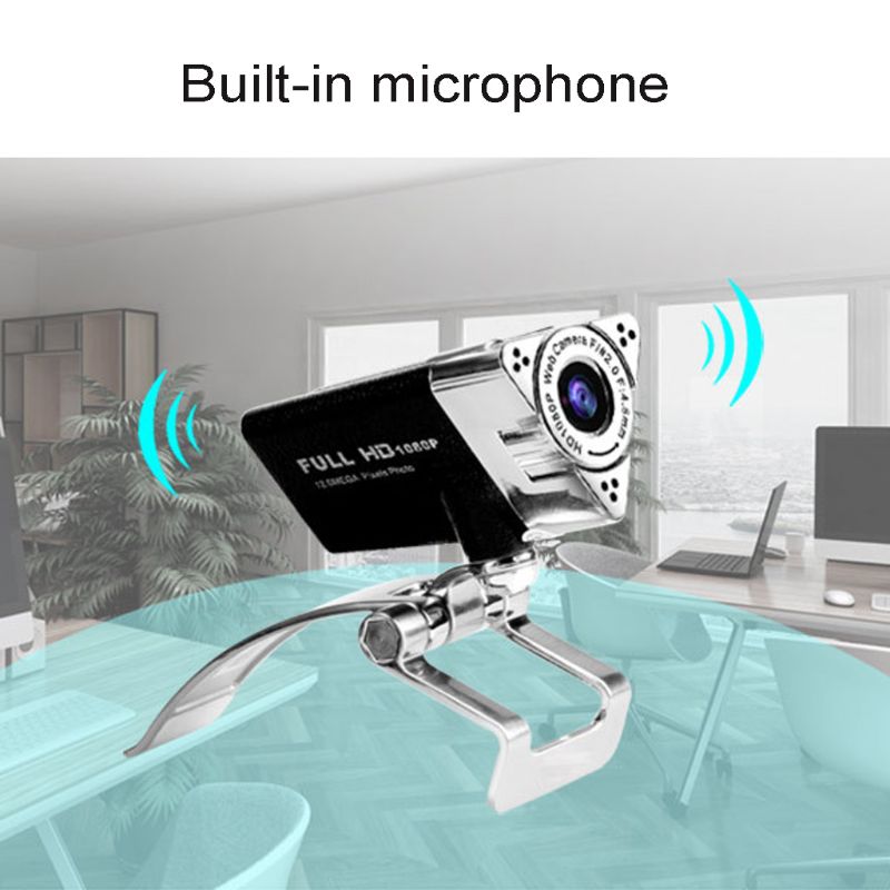 USB Webcam 1080P Web Camera with Built-in Microphone For Computer Laptop Desktop