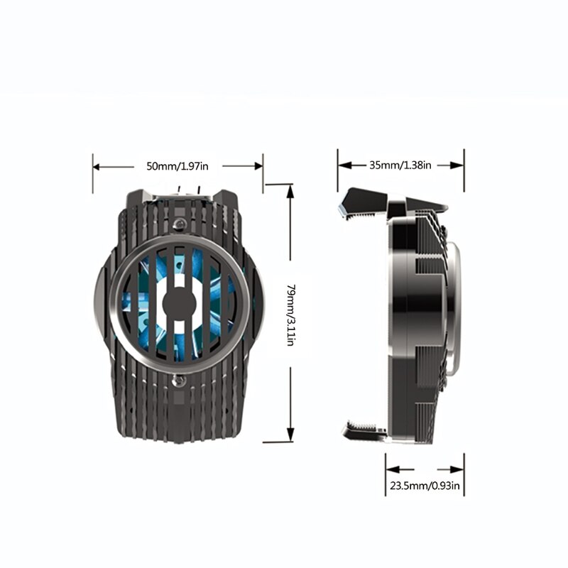 Mobile Phone Cooling Stand Cooler Small Plastic Mute Smartphone Radiator Phone Cooling Fan Case for Game M3GD