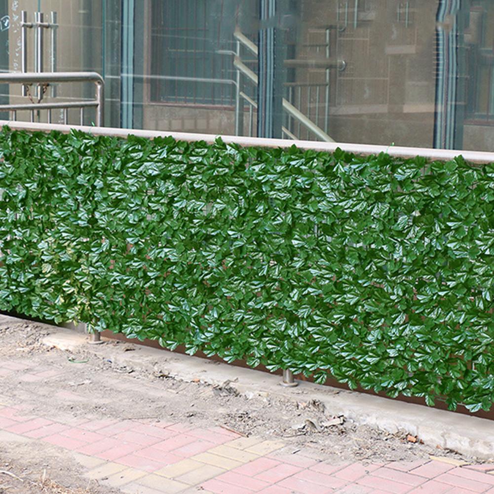 50x100cm Artificial Leaf Privacy Panels Topiary Hedge Plant UV Protection Privacy Screen Garden Fence Backyard Home Decor