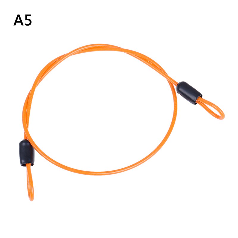 Safety Cable Steel Wire Rope 50cm For Outdoor Sports Bike Lock Bicycle Cycling Scooter Guard Security Luggage: A5