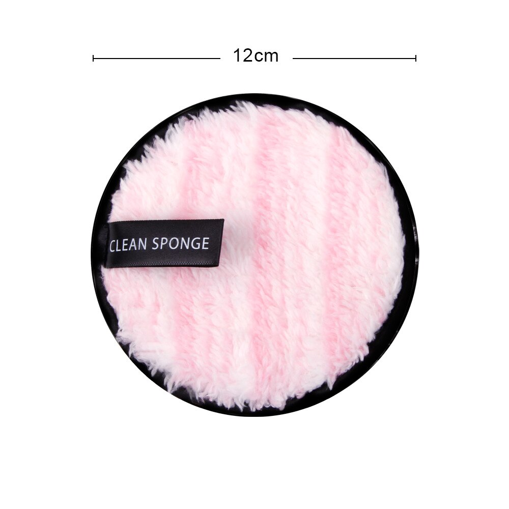 1/2 stk sminkefjerner klut gjenbrukbare makeup pads for alltid hudrensende bomull mikrofiber ansiktsvask håndkle make-up disk kosmetikk: 1 stk rosa
