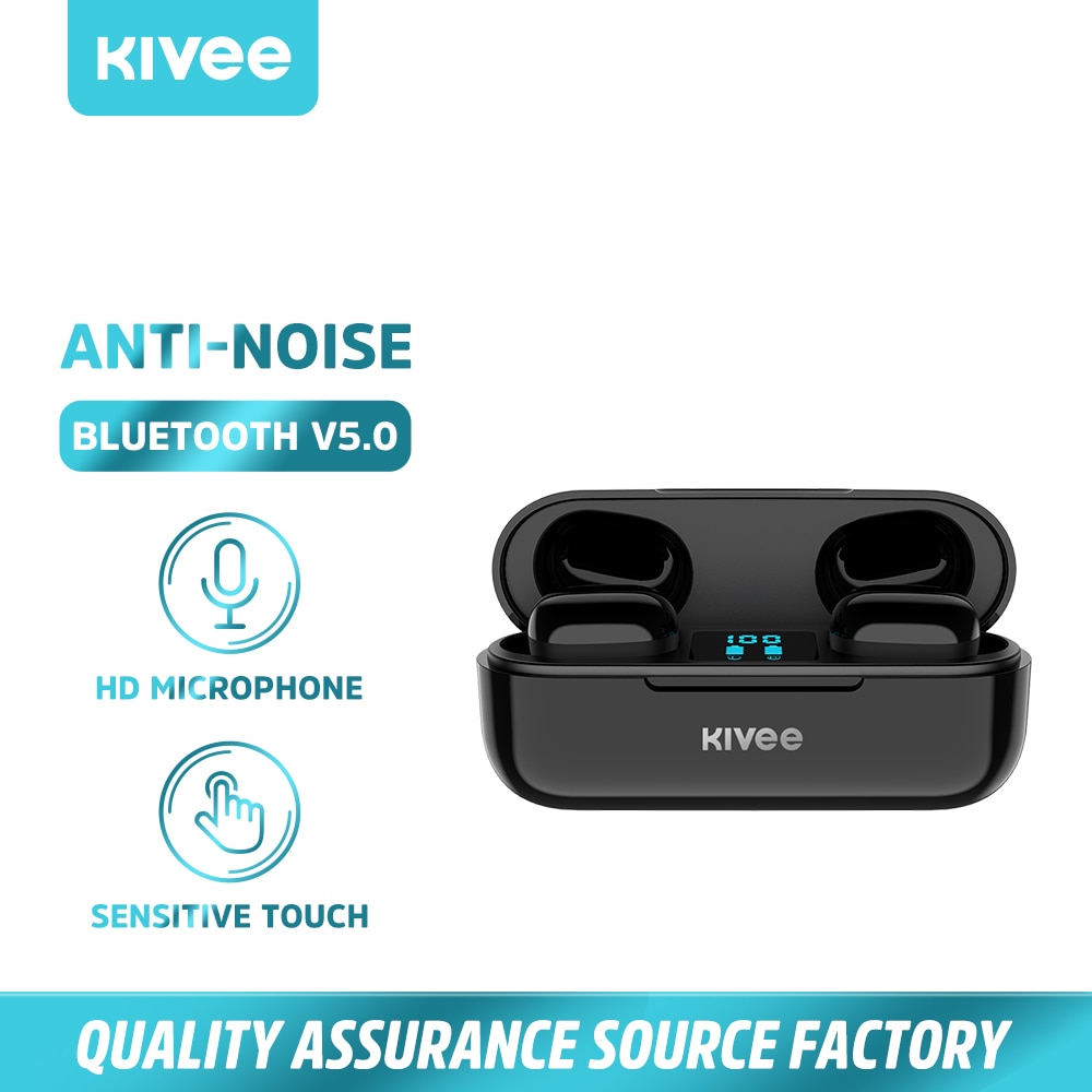 KIVEE TWS Bluetooth casque sans fil avec micro étanche ecouteurs HIFI casques pour iPhone Xiaomi auriculares fone de ouvido