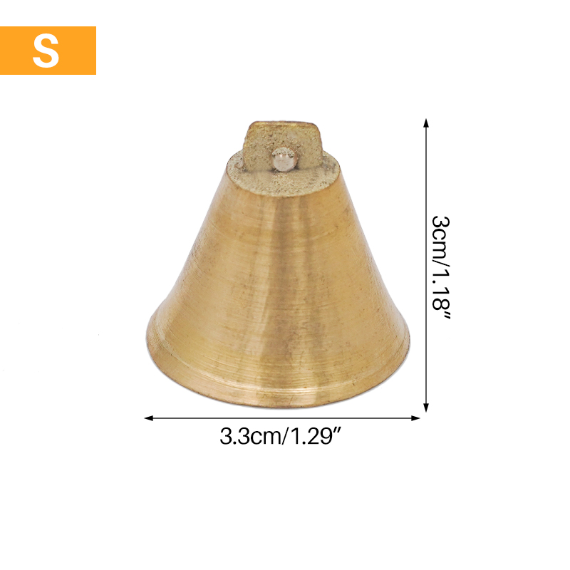 Campanas de cobre para pastoreo de ovejas, vaca, caballo, ganado, ovejas, campana antigua grande y gruesa, Animal, previene la pérdida, campana de aleación de Zinc: Blanco