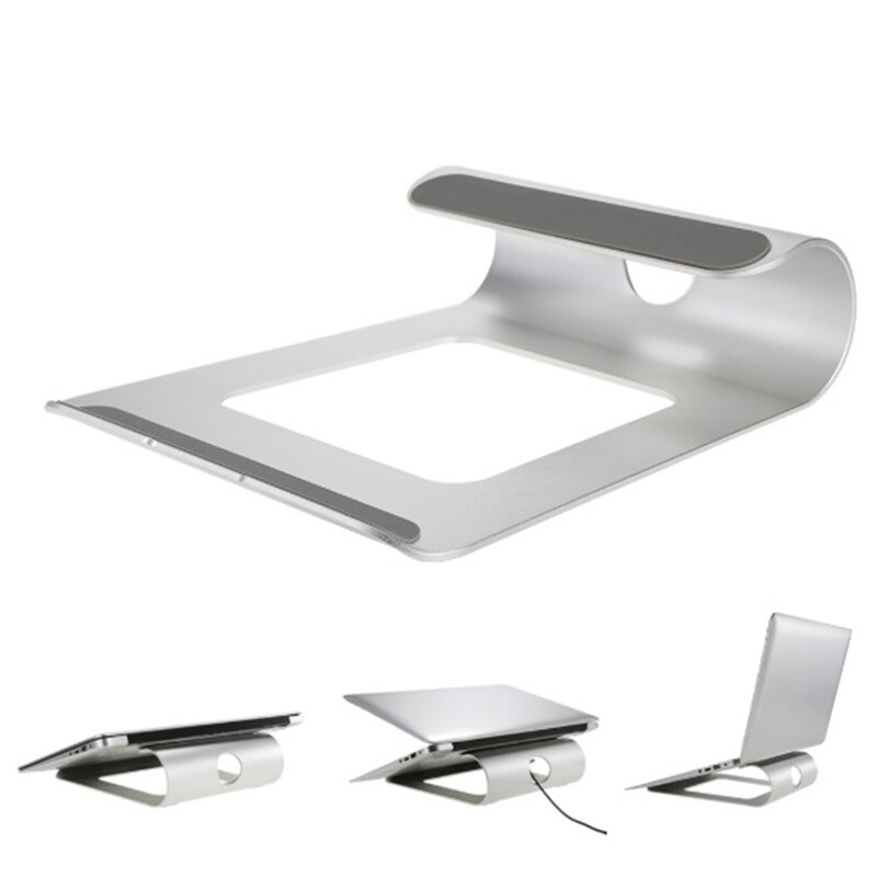 Aluminiums datamaskinholder bærbar stativ skrivebordsbrakett kjøler kjølepute for ipad/iphone/notebook/nettbrett/pc/smarttelefon