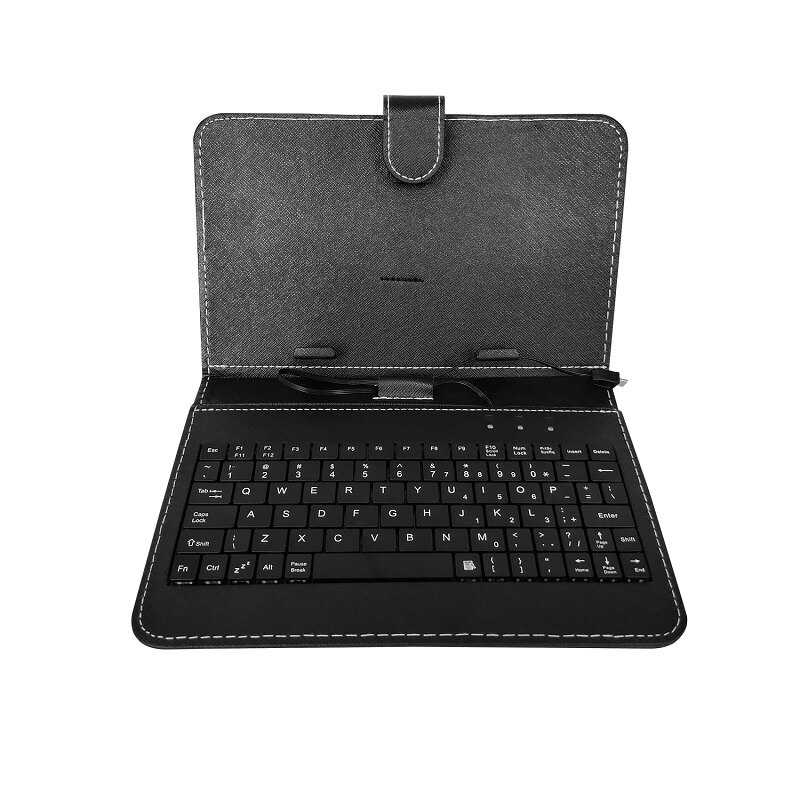 7 inch-10.1inch Wired Mobile Phone Keyboard Case With Fixed Bracket Flip Keyboard Holster Cover For ipad pro