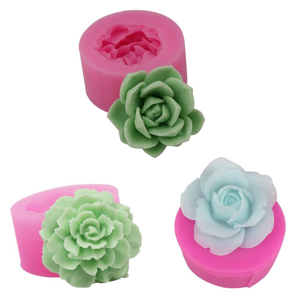 Rose Bloemen Zeep Mold Chocolate Cake Decorating Gereedschap Bakken Fondant Siliconen Mal Diy Handgemaakte Zeep Maken Kaars Hars Mallen