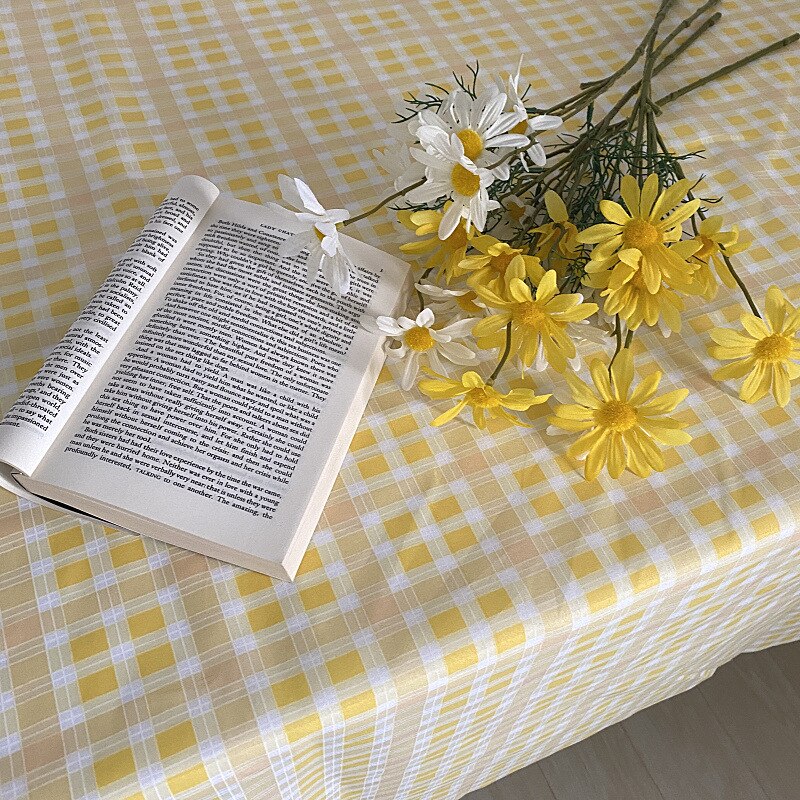 Tischdecke Koreanische Kleine Blumen- Licht und Atmungsaktive Sommer Heimat Dekoration Tuch Eis Frische Farbe Mädchen Schlafzimmer Dekoration