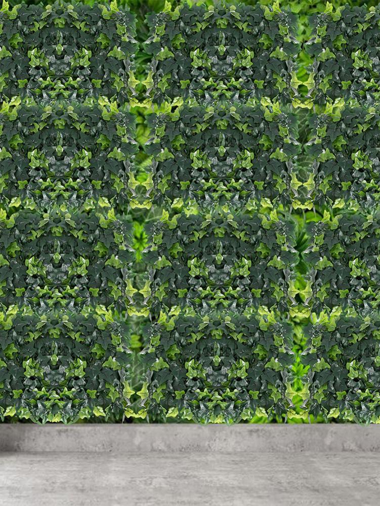 60x40CM Artificial Plant Backdrop Panel UV Protected Privacy Hedge Screen Simulation Plant Wall Decor Lawn For Garden Decoration
