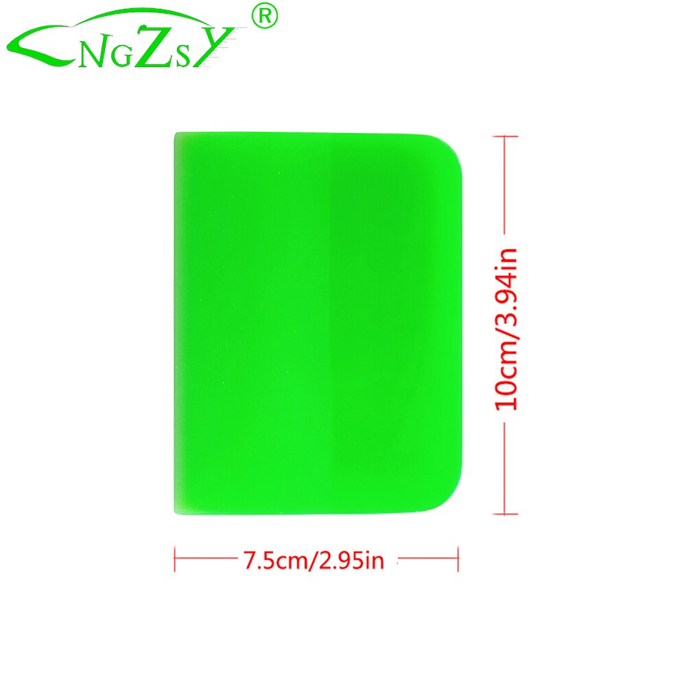 Venster Glas Schoonmaken Tool Water Remover B72 Carbon Vinyl Auto Wrap Film Sticker Installeren Schraper Ppf Tpu Wrapping Squeegee: 10x7.5cm Green