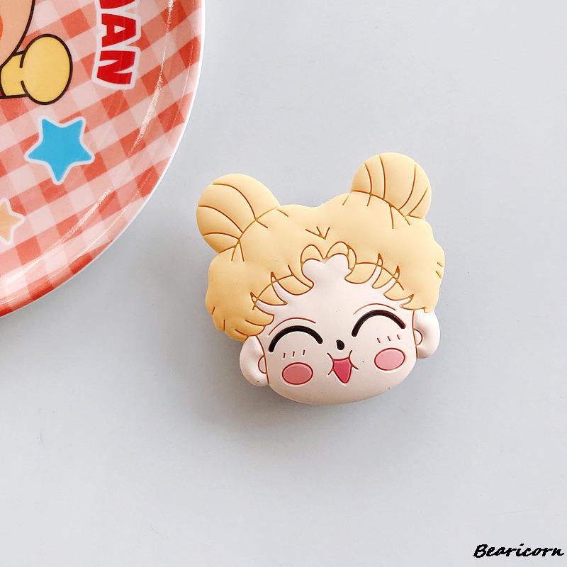 Cute Phone Socket Universal Cat Claw Paw Mobile Phone Stretch Bracket Cartoon Phone Stand Finger Holder: Golden