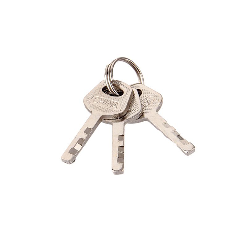 1 Set 30mm*50mm Stainless Steel Padlock With 3 Keys Anti-theft Safety Door Lock Multi-functional Mini Locks Keys Kit