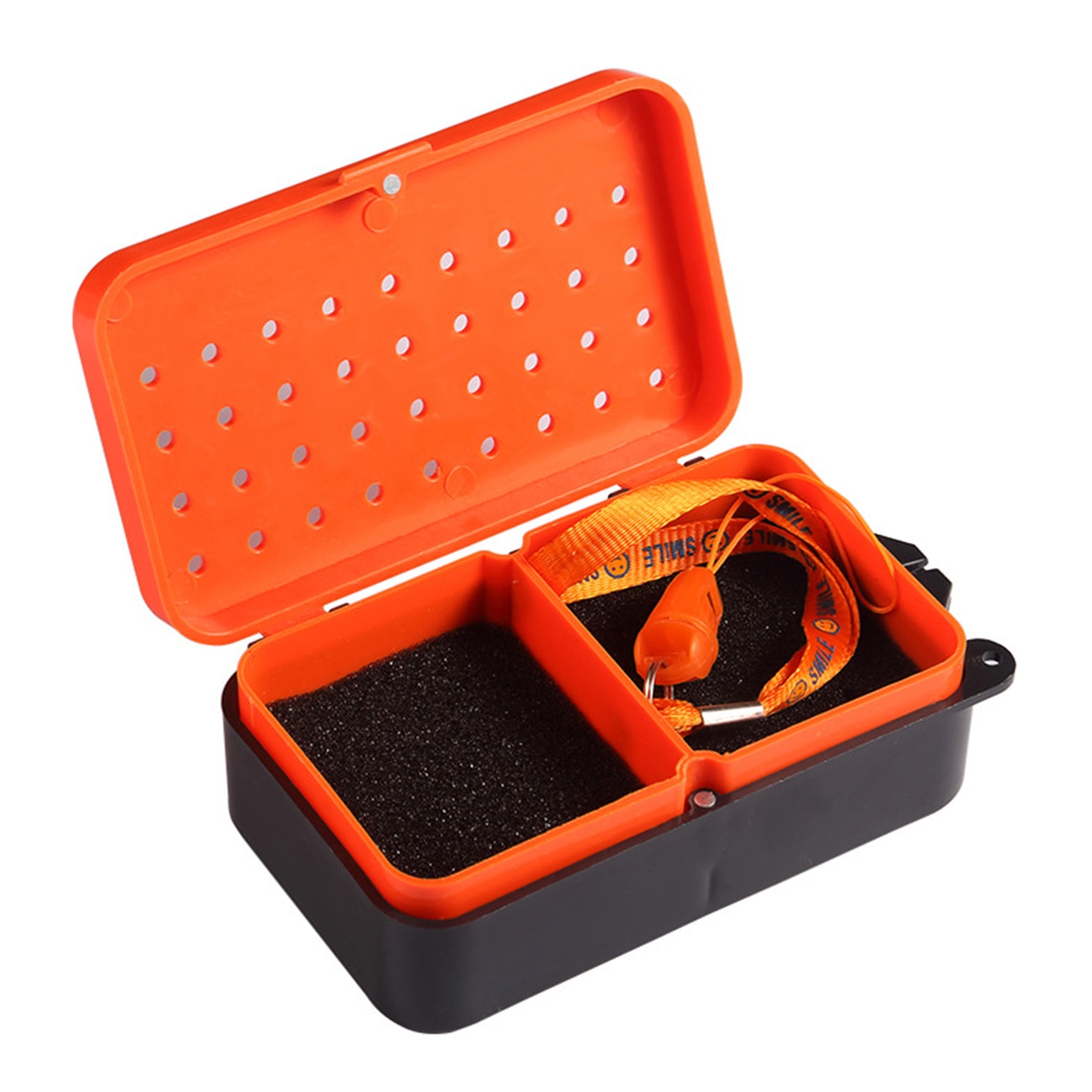 1Pcs Live Bait Storage Box Containers 2 Compartments Worm Lure Plastic Box Fly Bass Tilapia Carp Fishing Tackle