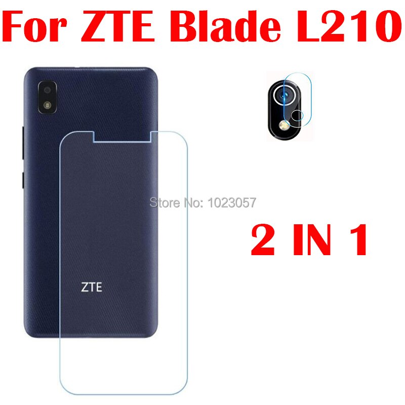 3-in-1 Case + Camera Tempered Glass On For ZTE Blade L210 ScreenProtector Glass For ZTE Blade L210 2.5D Glass: 2 in 1