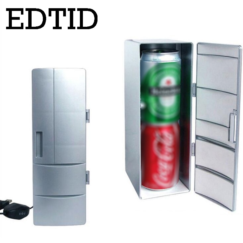 USB Mini Fridge Cooling Heating Portable PC Laptop Car Refrigerator