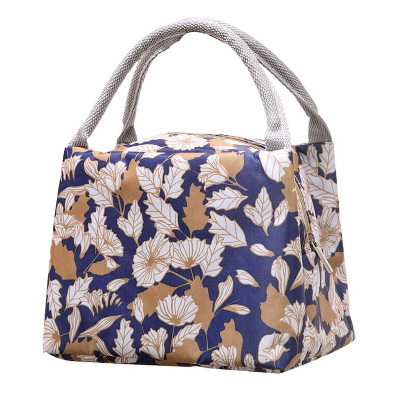 Cactus Draagbare Geïsoleerde Oxford Lunch Tas Thermische Voedsel Picknick Lunch Tas Voor Vrouwen Kinderen Functionele Patroon Koeler Lunchbox: D