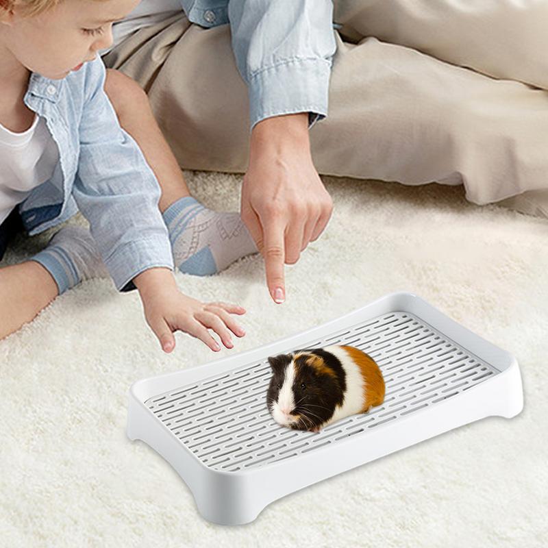 Konijn Wc Vierkante Kooi Doos Potje Trainer Stevige Bunny Box Kattenbakvulling Pan Huisdier Pan Wc Voor Volwassen Cavia Konijnen Hamster
