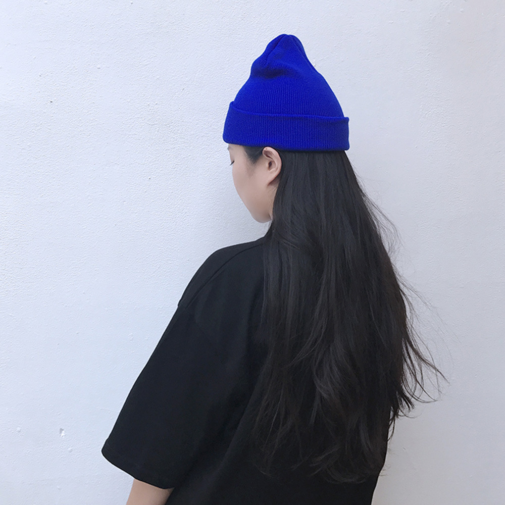 Unisex beanie hatte stilfuld strik hue til vinter dagligt slid varm holde blød stretchy