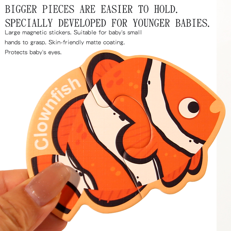 Dzieci Litery Numery Zwierzęta Pojazd Naklejka na lodówkę Magnetyczne poznawcze dopasowujące puzzle Zabawki edukacyjne dla dzieci