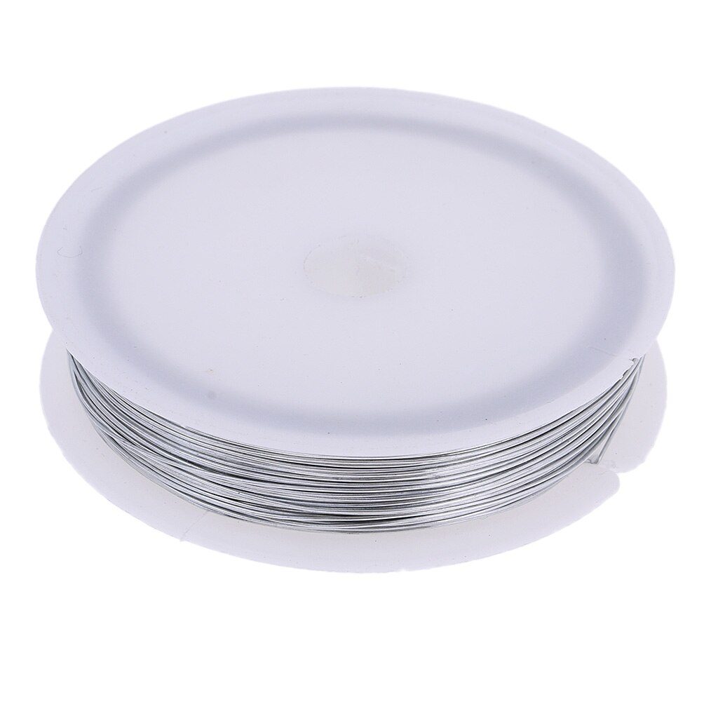 40 Meters Model Making Binding Lead Iron Wire 0.5mm Diameter Silver