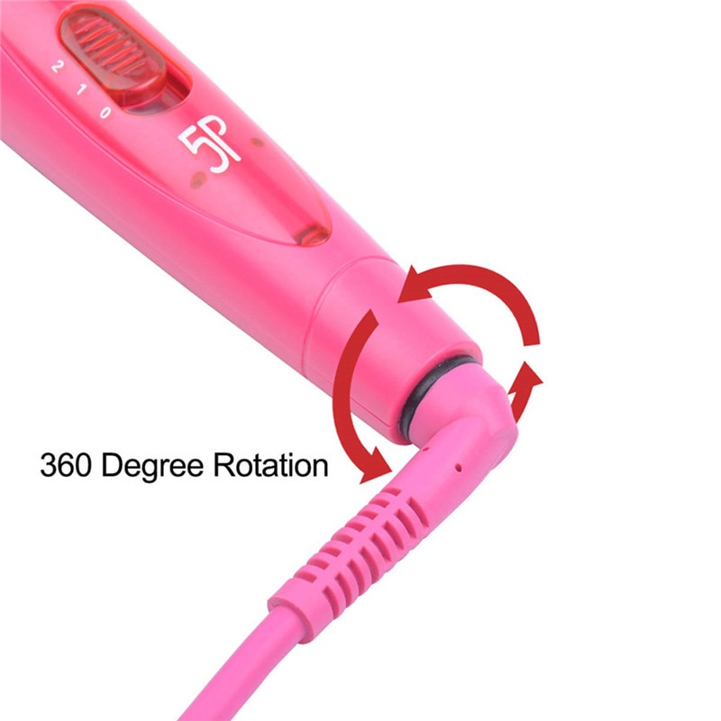5 in 1 Ceramic Styling Tools Hair Curling Iron Hair waver Pear Flower Cone Electric Hair Curler Roller Curling Wand