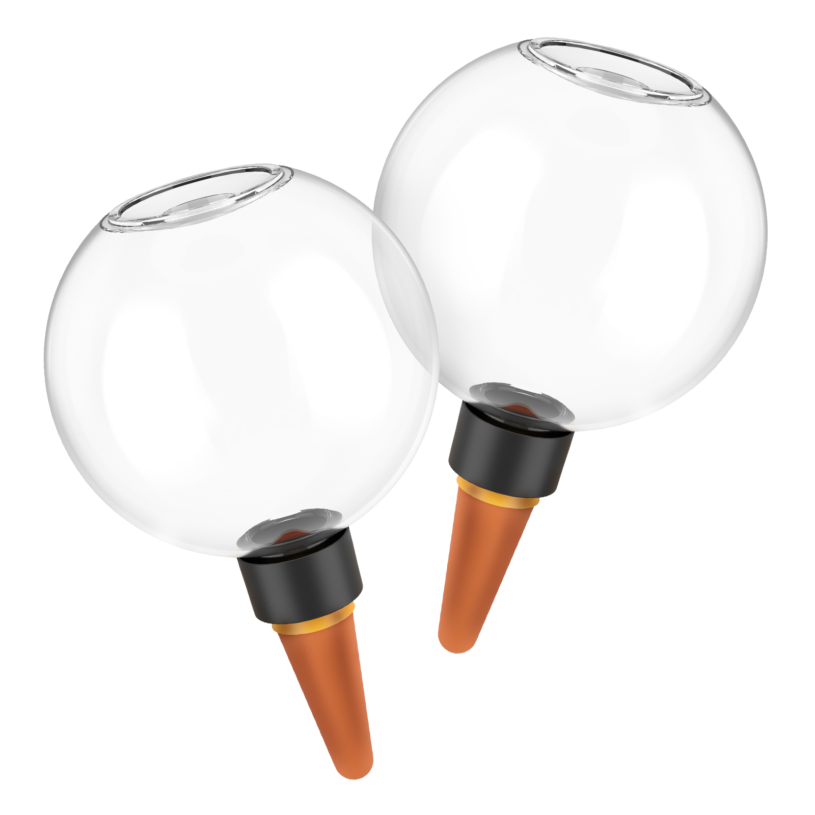 Sistema de riego por goteo automático, 2/4 Uds., 500ML, bombillas de riego automático para plantas de jardín, plantas de flores, dispositivos de bolas de riego: Blanco