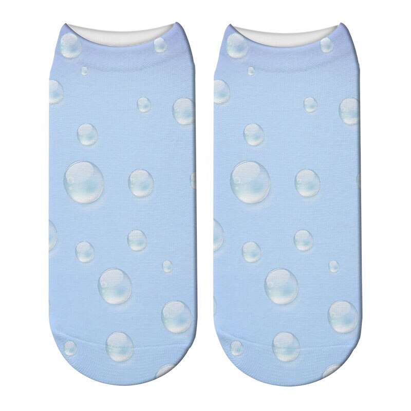 Calcetines de algodón con estampado de cerveza para mujer, calcetín informal divertido de tobillo bajo, Harajuku, Unisex, de compresión, transpirables: 003