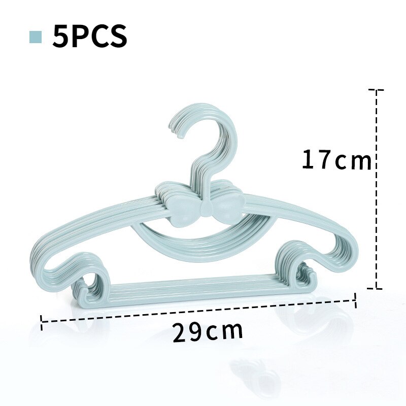 Appendiabiti per bambini appendiabiti portatili appendiabiti per bambini in plastica appendiabiti per bambini organizzatore di abbigliamento per bambini 5 pezzi: Blue 5pcs