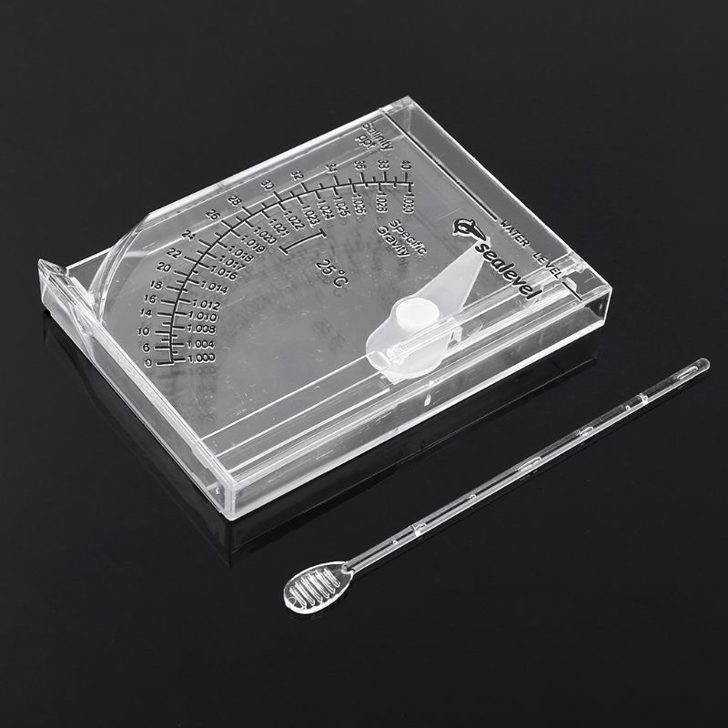 Hidrómetro cuadrado automático de agua salada, medidor de salinidad de agua salada para acuario marino, agua salada precisa