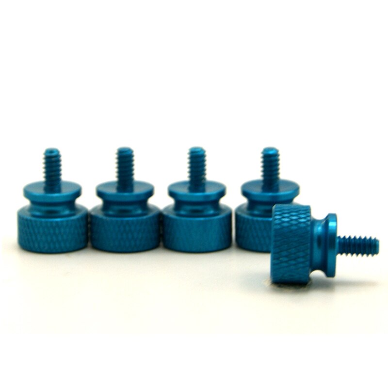 PC Cooling MOD Colorfull Hand Screws For Chassis Side Panel 5pcs: Light Blue-5PCS
