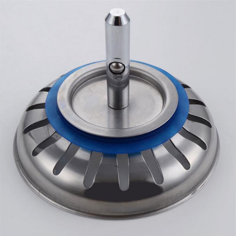 80mm filtr robić zlewu ze stali nierdzewnej odpływy kuchenne wtyczka odpływowa łazienka wyłapywacz włosów Colanders sitko akcesoria robić umywalki