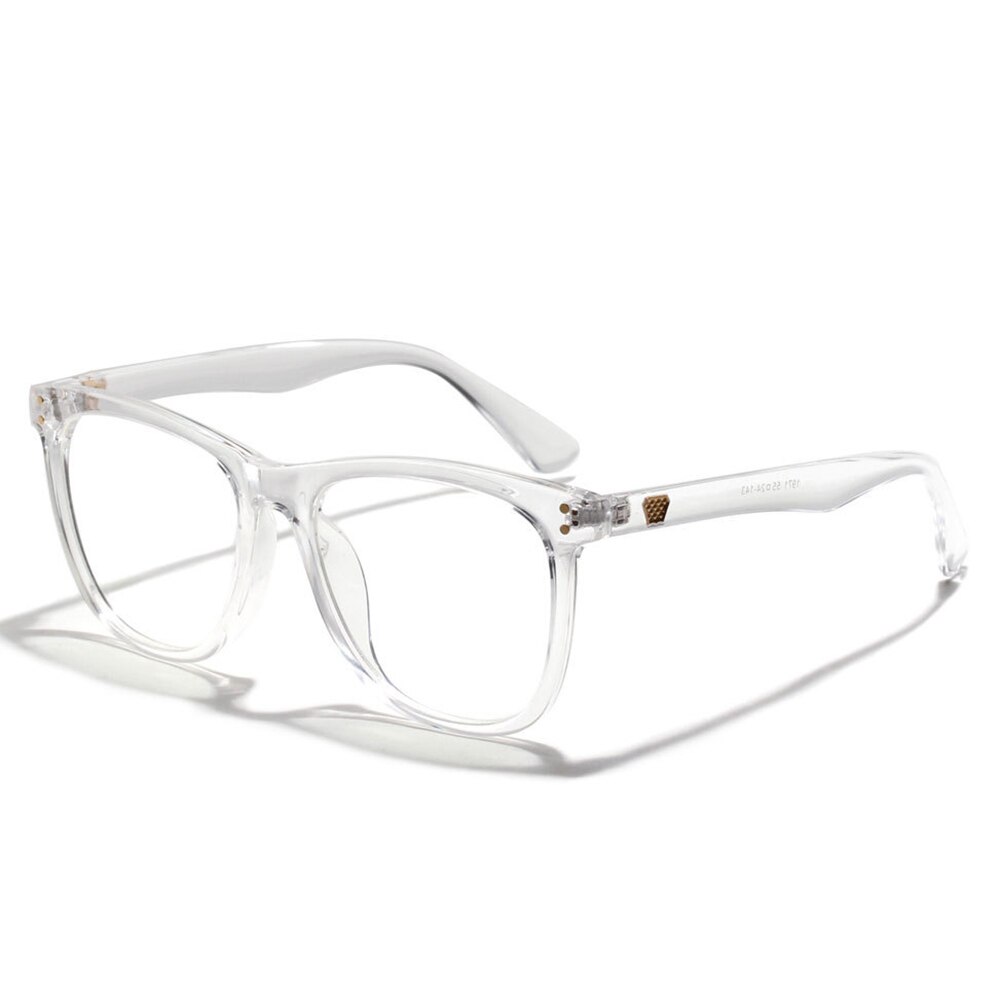 Gafas OVZA antiradiación para hombre y mujer, lentes de marco negro, montura transparente azul claro, gafas de computadora S0039: Transparente