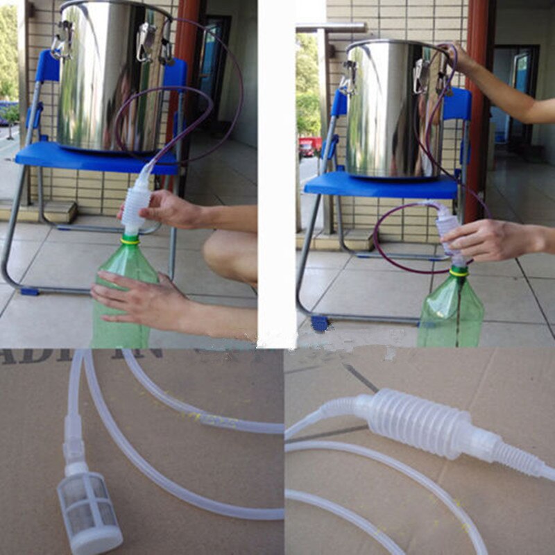 Tubo de sifón casero de 1,8 metros, manguera de vino, herramienta para fabricar cerveza, elaboración de cerveza, plástico de alimentaria, respetuoso con el medio ambiente para filtrar el embotellado