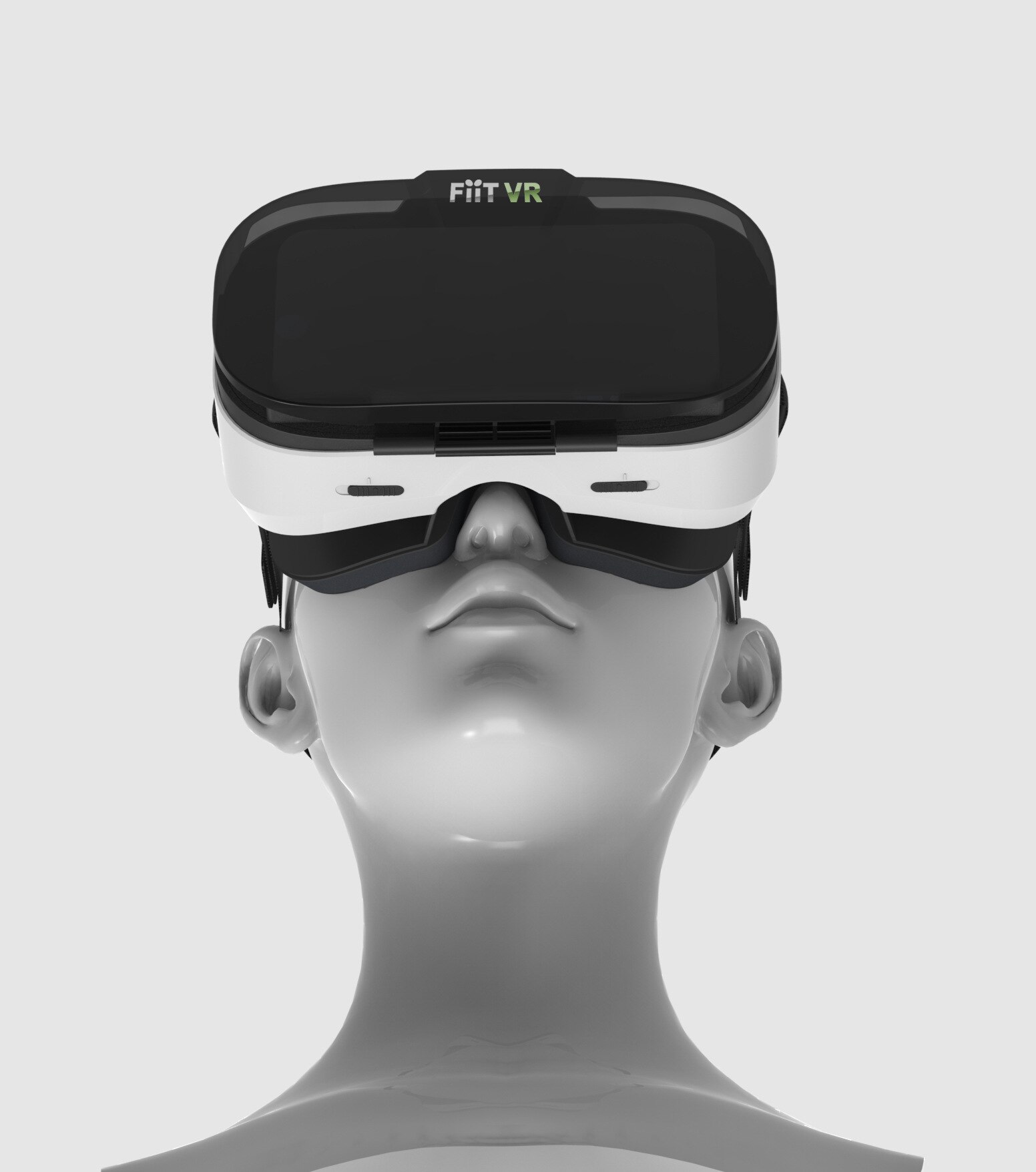 Versión de cuero Fiit VR 2n gafas de realidad Virtual 3dvr compatible con teléfonos de pantalla grande de varias marcas línea central de pantalla Dual
